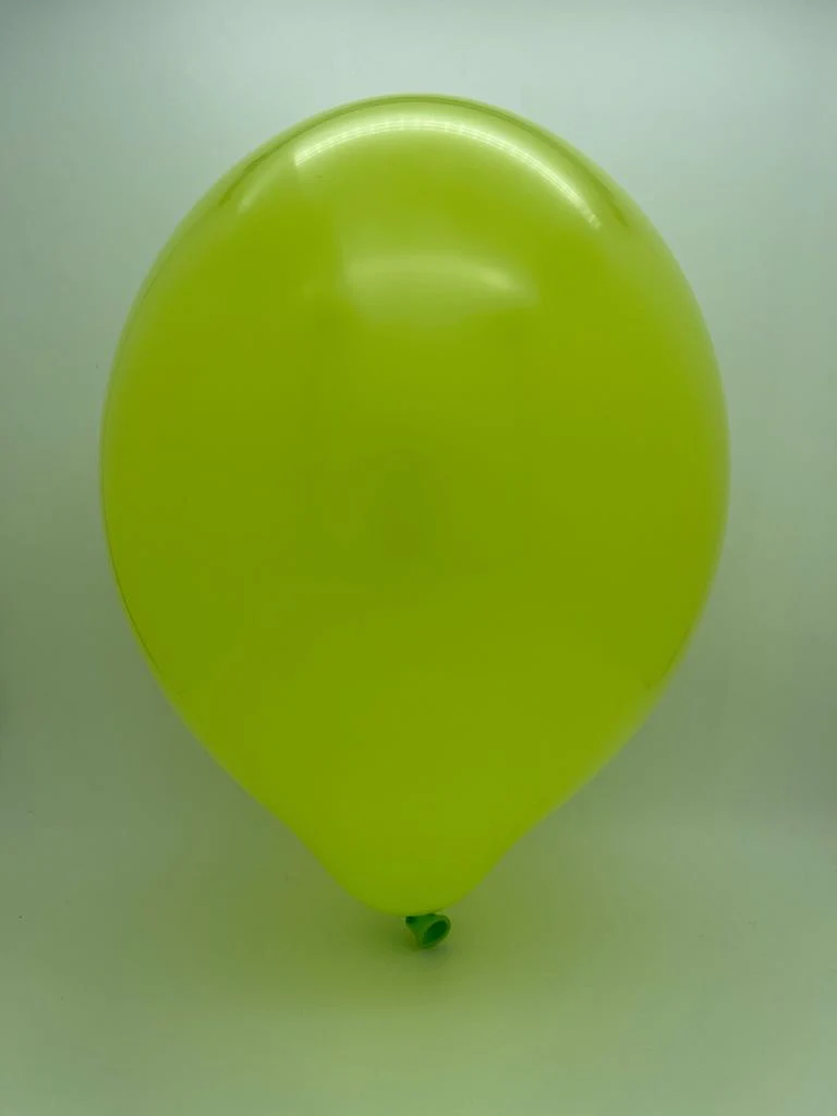 24" Cattex Premium Apple Green Latex Balloons (1 Per Bag) - Image 2