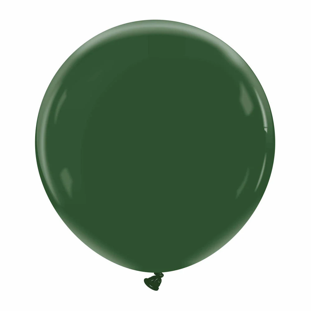 24" Cattex Premium Jungle Green Latex Balloons (1 Per Bag)