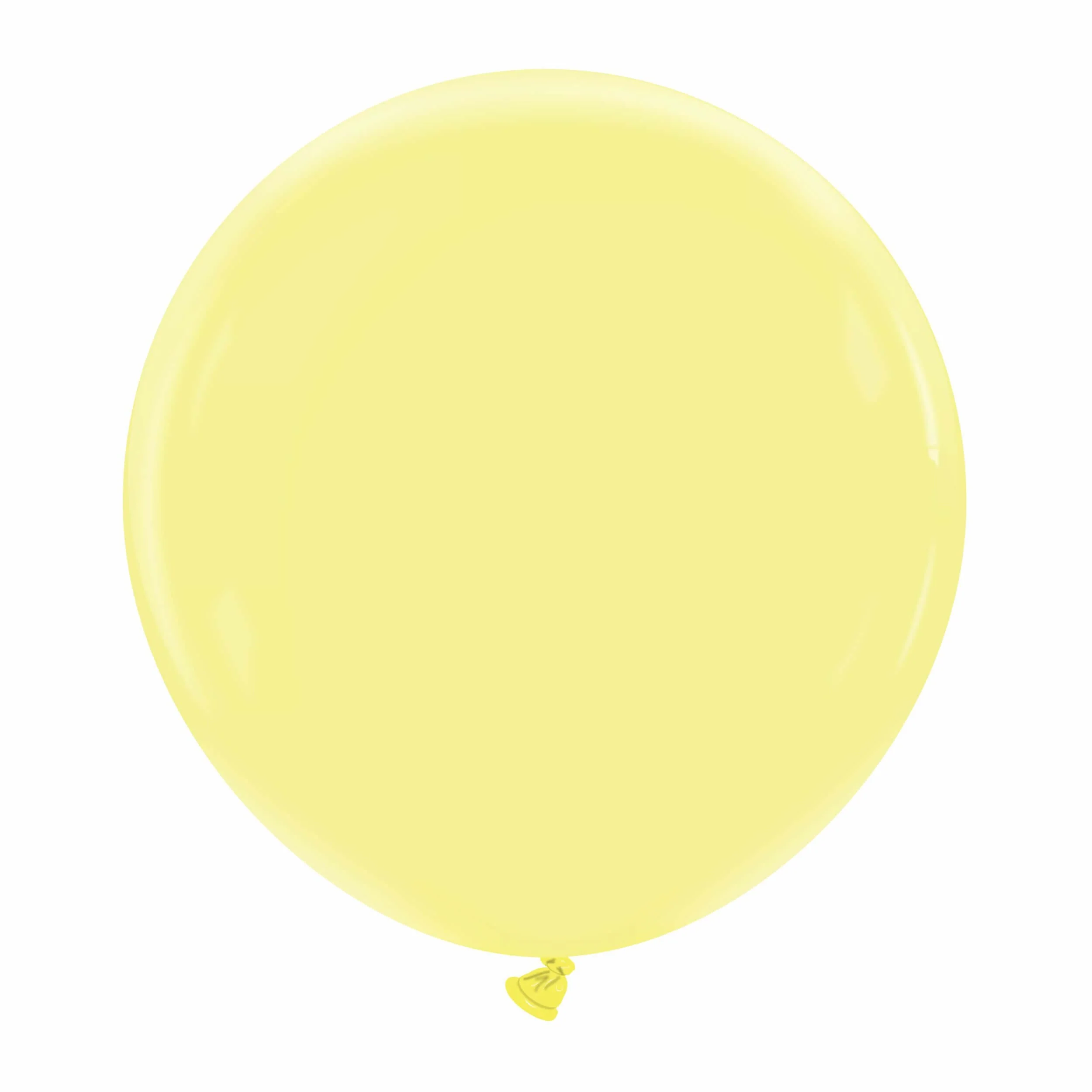 24" Cattex Premium Lemon Cream Latex Balloons (1 Per Bag)