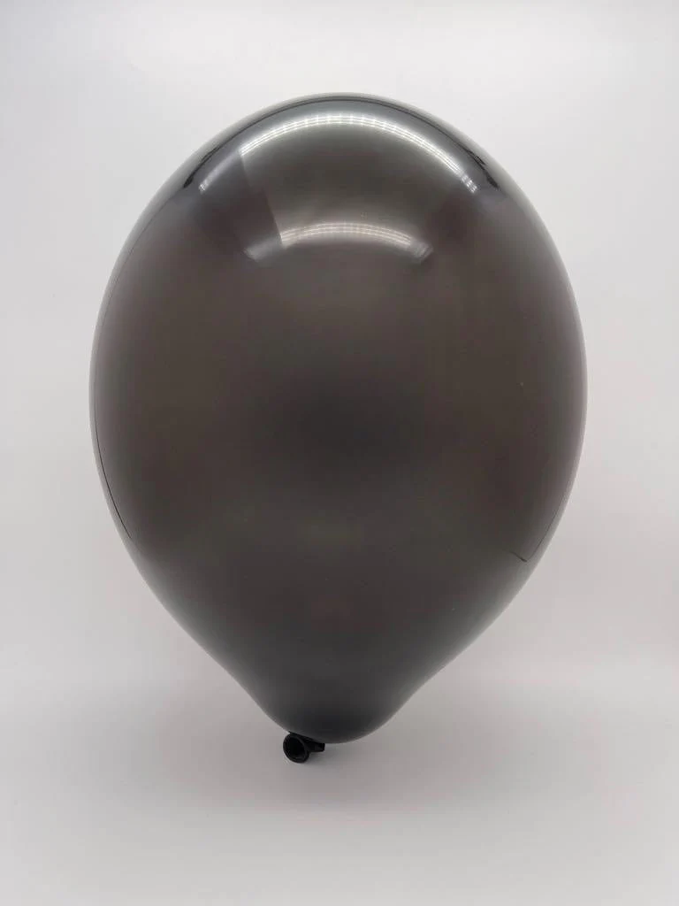 24" Cattex Premium Midnight Black Latex Balloons (1 Per Bag) - Image 2