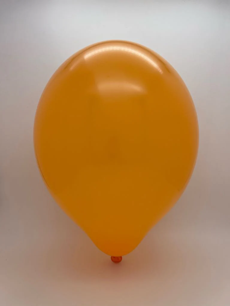 24" Cattex Premium Pumpkin Orange Latex Balloons (1 Per Bag) - Image 2