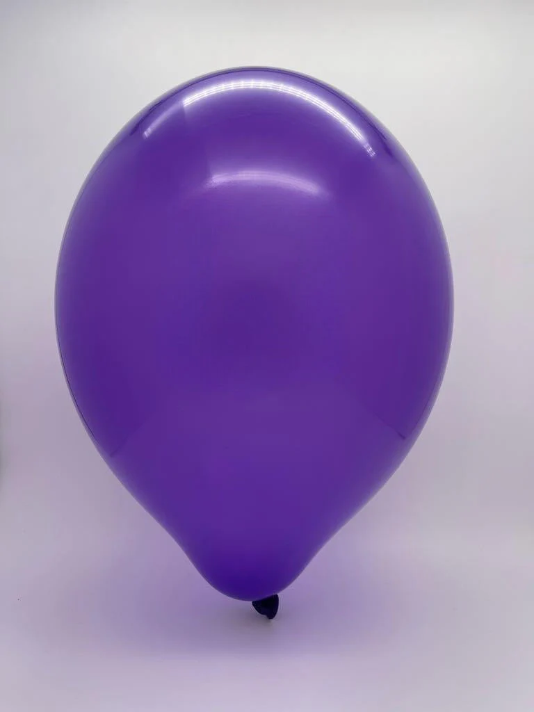 24" Cattex Premium Royal Purple Latex Balloons (1 Per Bag) - Image 2