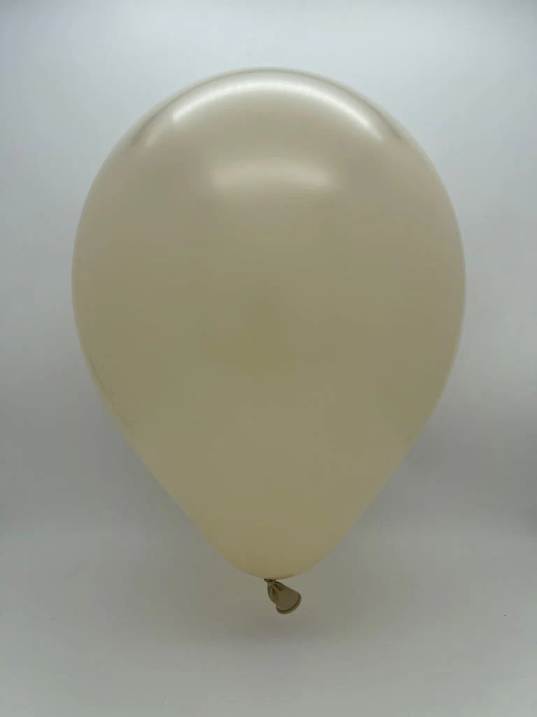 24" Kalisan Latex Balloons Retro White Sand (5 Per Bag) - Image 2