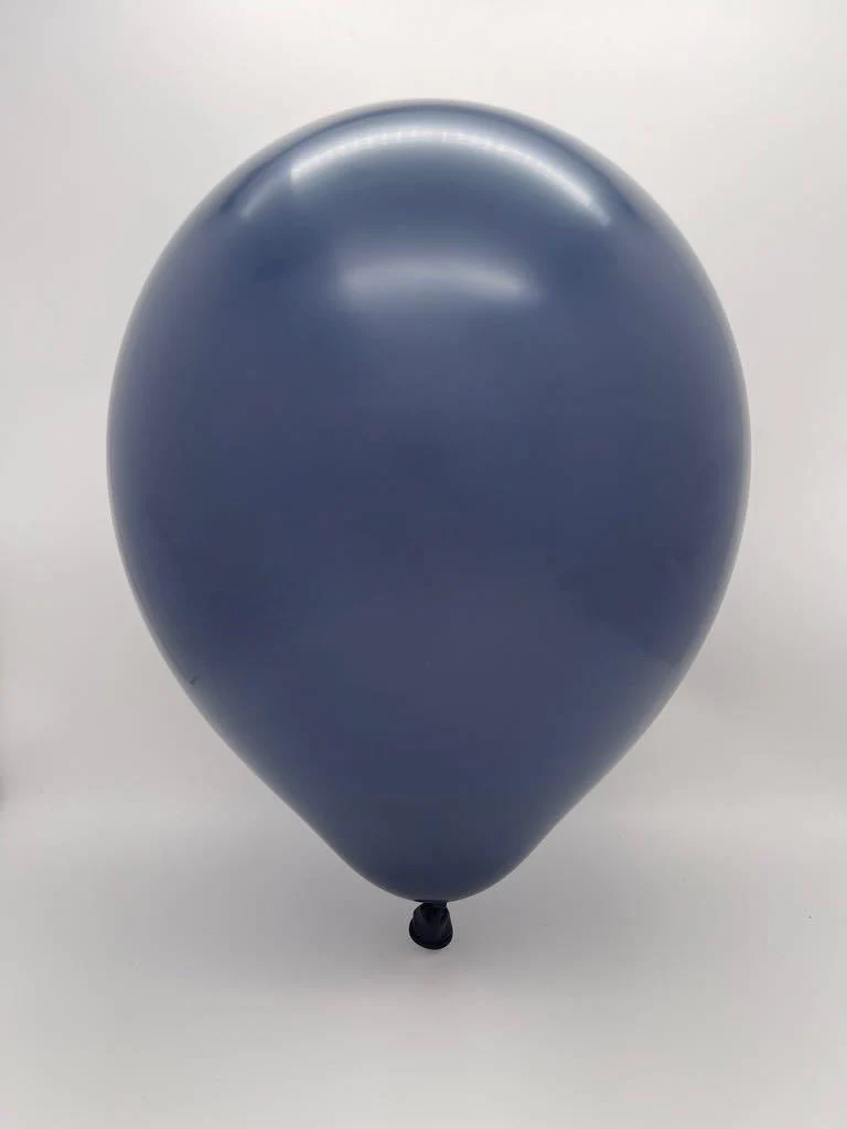 24" Kalisan Latex Balloons Standard Navy (5 Per Bag) - Image 2