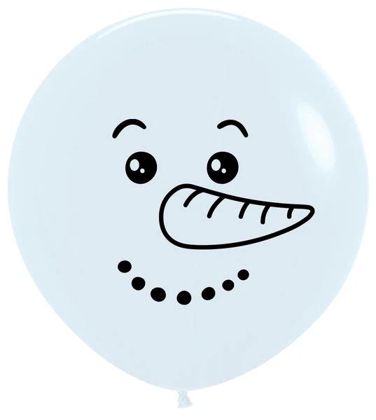 24" Latex Balloons (10 Pcs/Bag) Snowman Betallatex Sempertex/Betallatex