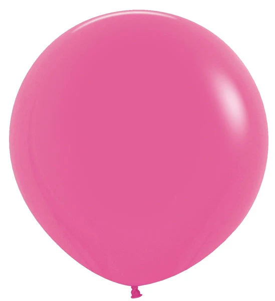 24" Latex Balloons (3 Per Bag) Deluxe Fuchsia Sempertex/Betallatex