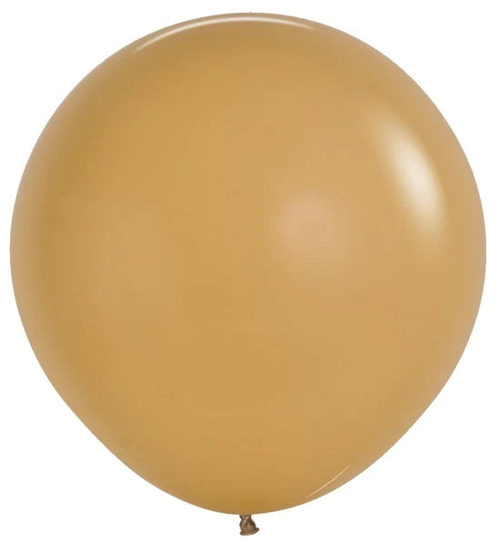 24" Latex Balloons (3 Per Bag) Deluxe Latte Sempertex/Betallatex