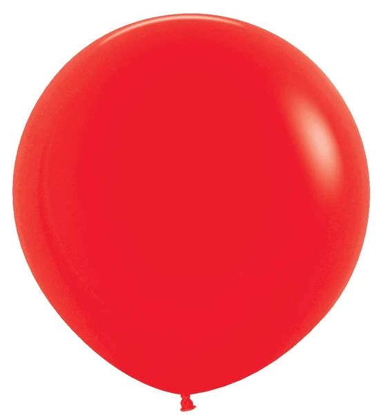 24" Latex Balloons (3 Per Bag) Fashion Red Sempertex/Betallatex