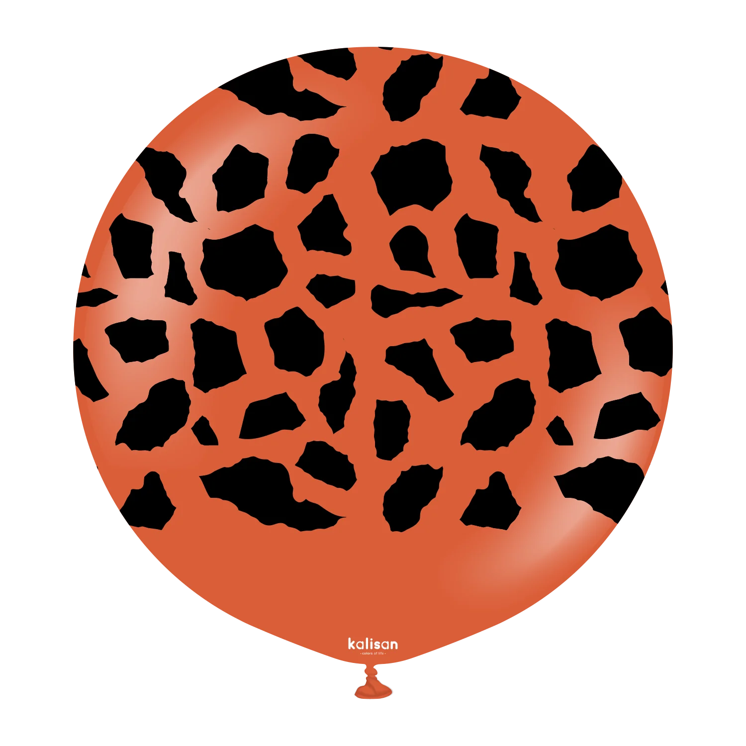 24" Latex Printed Balloons (Giraffe) Rust Orange (1 Per Bag)
