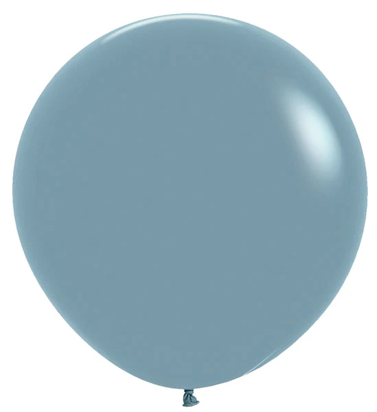 24" Sempertex/Betallatex Latex Balloons (3 Per Bag) Pastel Dusk Blue
