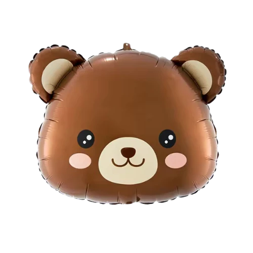 24" Bear Head Foil Balloon Brand Colour Wheel Value Line