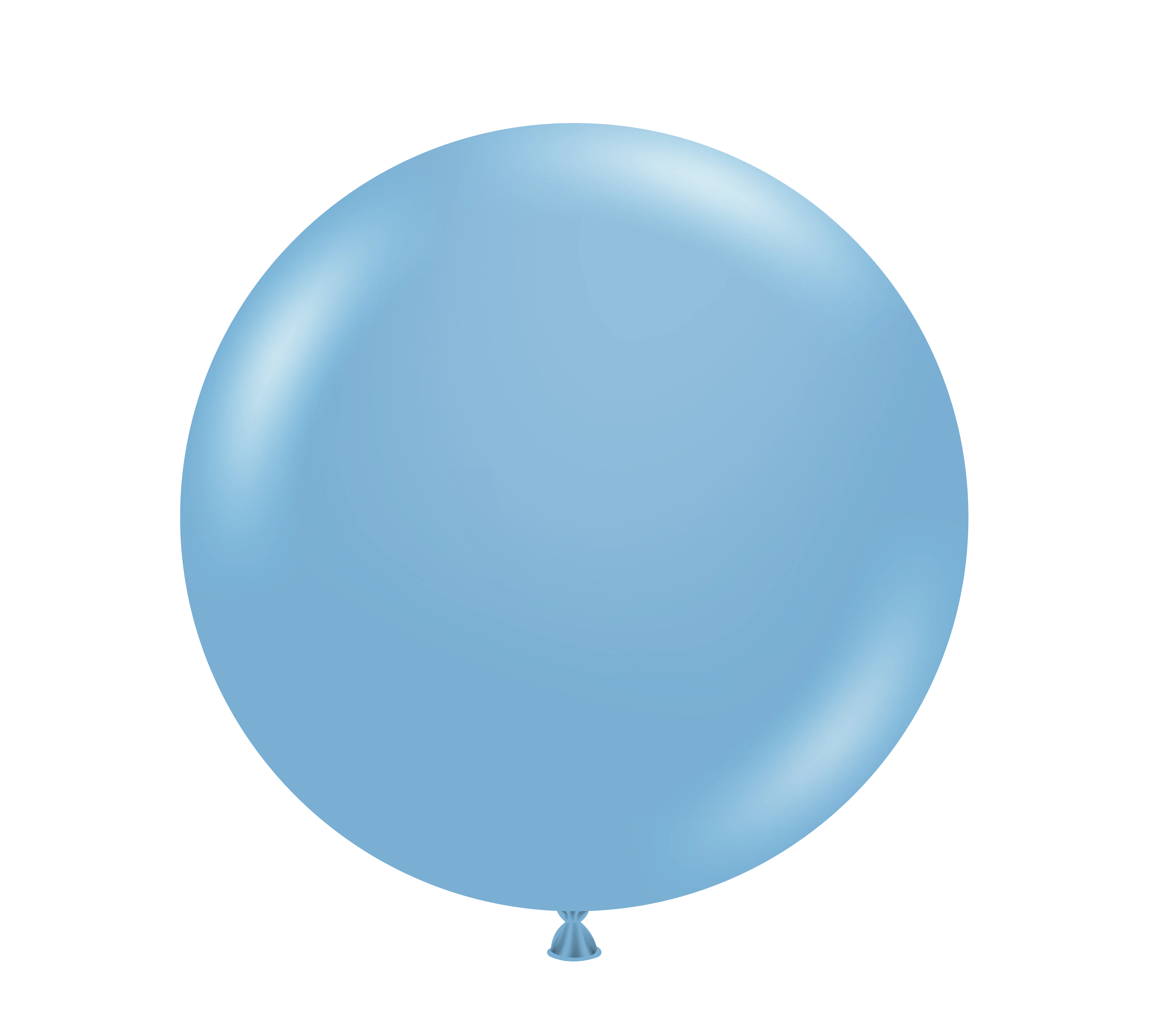 24" Georgia Pearl True Blue Tuftex Latex Balloons Designer Balloons (3 Per Bag)