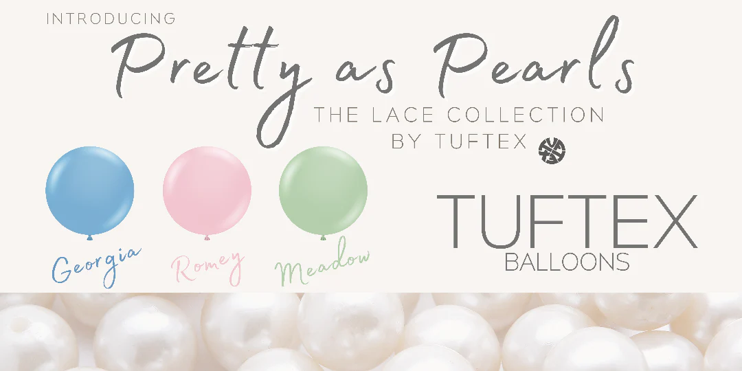 24" Georgia Pearl True Blue Tuftex Latex Balloons Designer Balloons (3 Per Bag) - Image 6