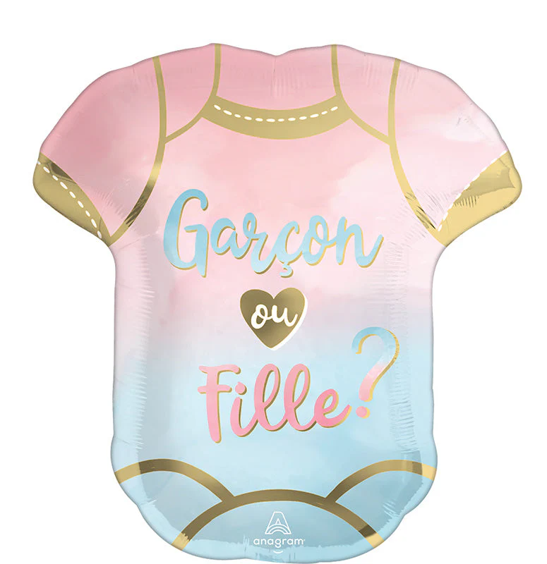 24" SuperShape Garçon ou Fille? The Big Reveal Foil Balloon