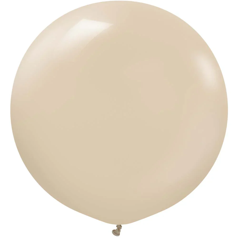 24" Kalisan Latex Balloons Standard Hazelnut (5 Per Bag)