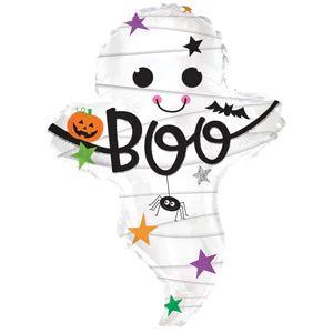 25" Mummy Ghost Boo Halloween Foil Balloon
