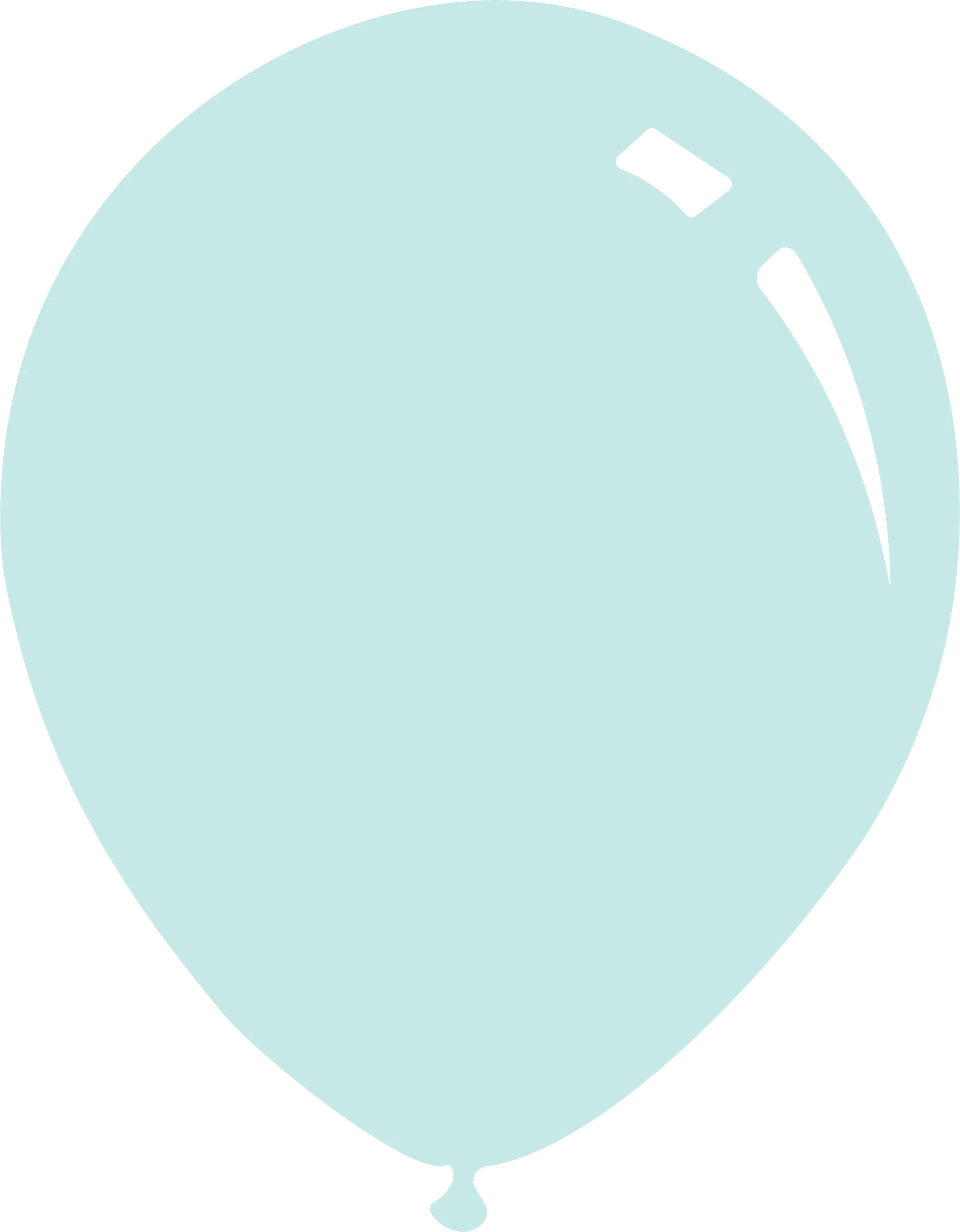 26" Deco Sky Blue Decomex Latex Balloons (10 Per Bag)