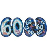 26" Oh No Birthday 60th Balloon
