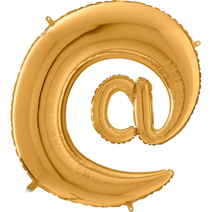 26" Symbol At Gold Foil Balloon