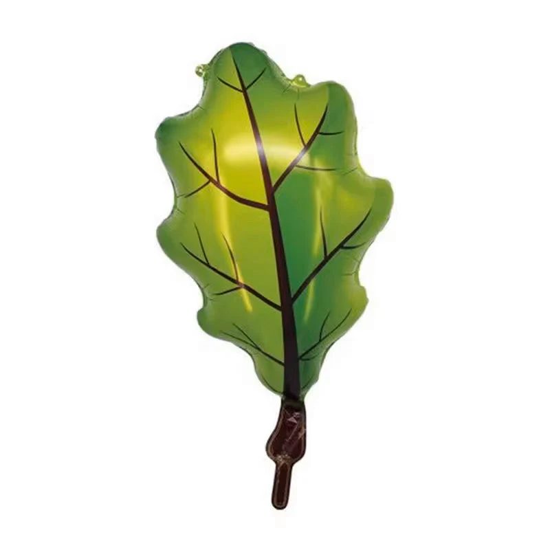 26" Fall Oak Tree Leaf Green Foil Balloons