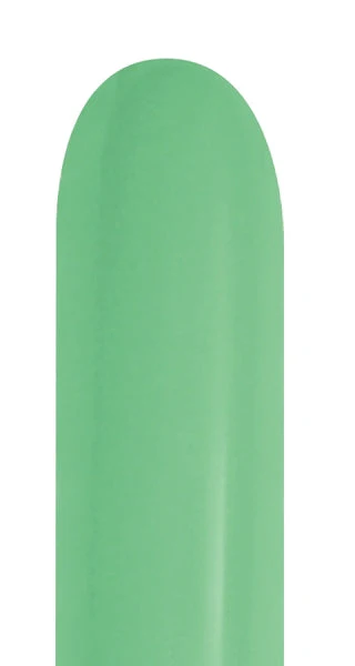 260 Nozzle Up Twisting/Modelling Latex Balloons (50 Per Bag) Fashion Green Sempertex/Betallatex