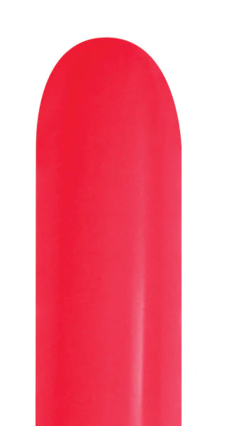 260 Nozzle Up Twisting/Modelling Latex Balloons (50 Per Bag) Fashion Red Sempertex/Betallatex