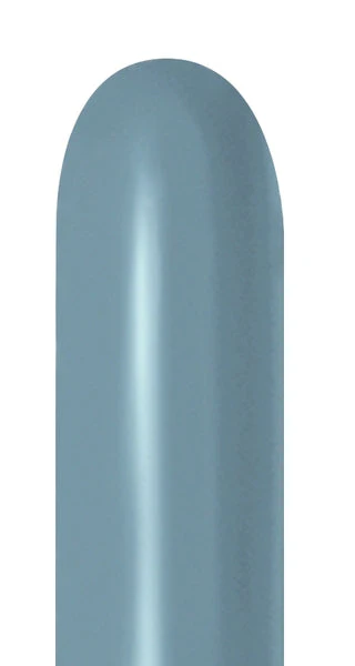 260B Sempertex/Betallatex Twisting/Modelling Latex Balloons (50 Per Bag) Pastel Dusk Blue
