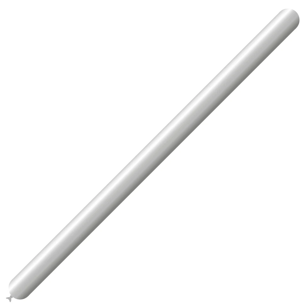 260BN Balloonia Brand Professional Line Twisting/Modelling Latex Balloons Brilliant Silver (50 Per Bag)