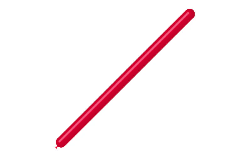 260BN Balloonia Brand Professional Line Twisting/Modelling Latex Balloons Standard Red (50 Per Bag) - Image 3