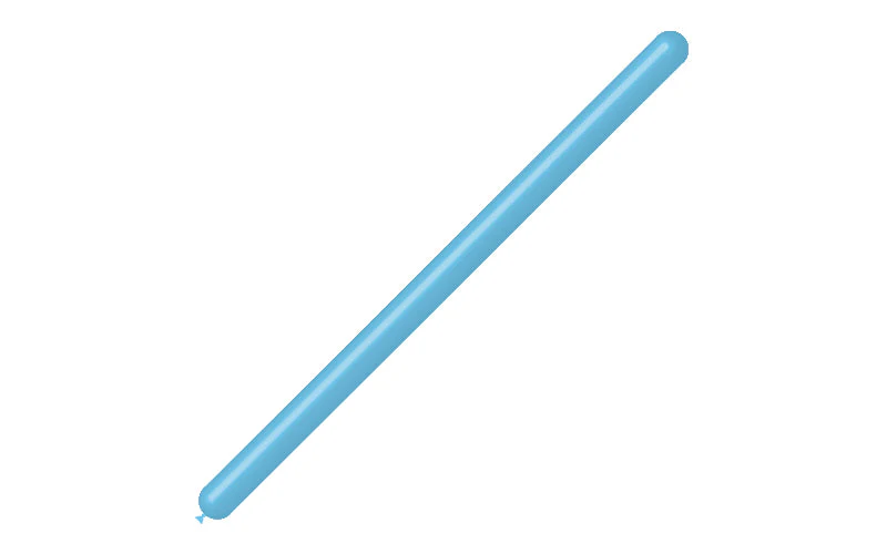 260BN Balloonia Brand Professional Line Twisting/Modelling Latex Balloons Standard Sky Blue (50 Per Bag) - Image 3