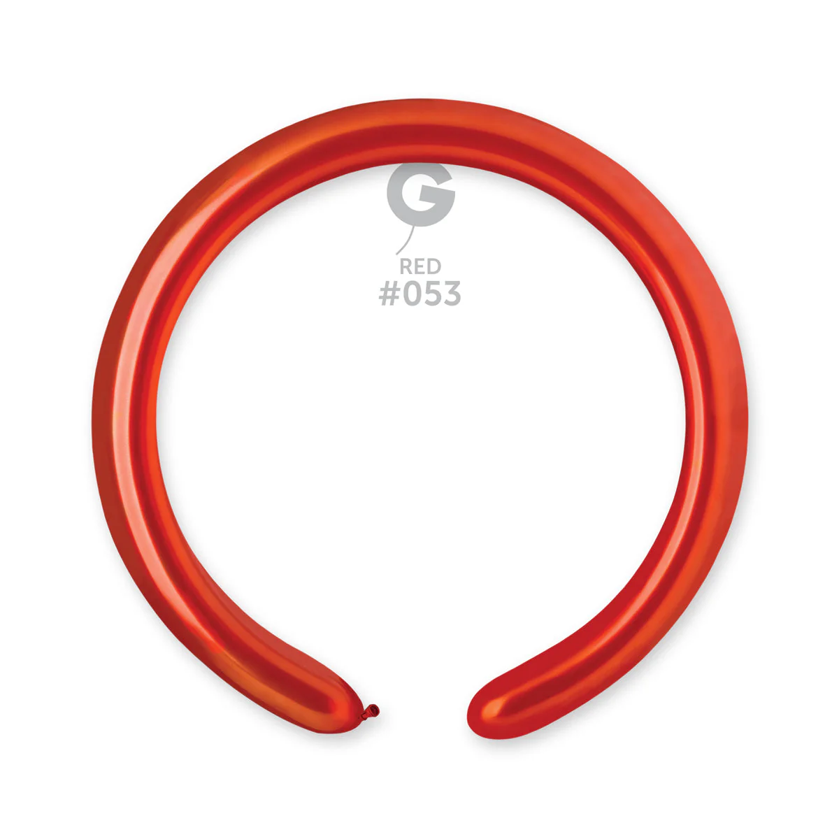260G Gemar Latex Balloons (Bag of 50) Metallic Modelling/Twisting Deep Red