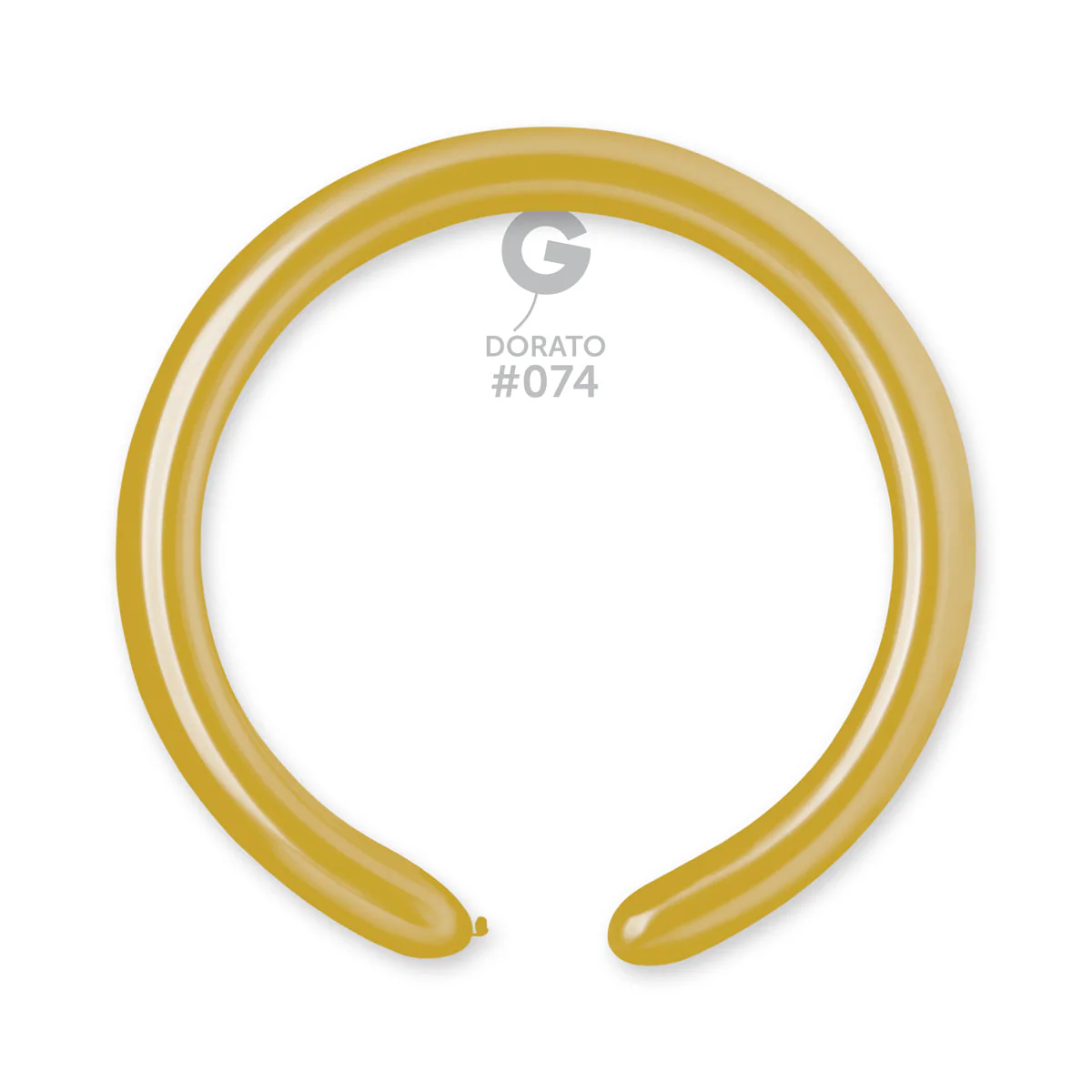 260G Gemar Latex Balloons (Bag of 50) Metallic Modelling/Twisting Dorato