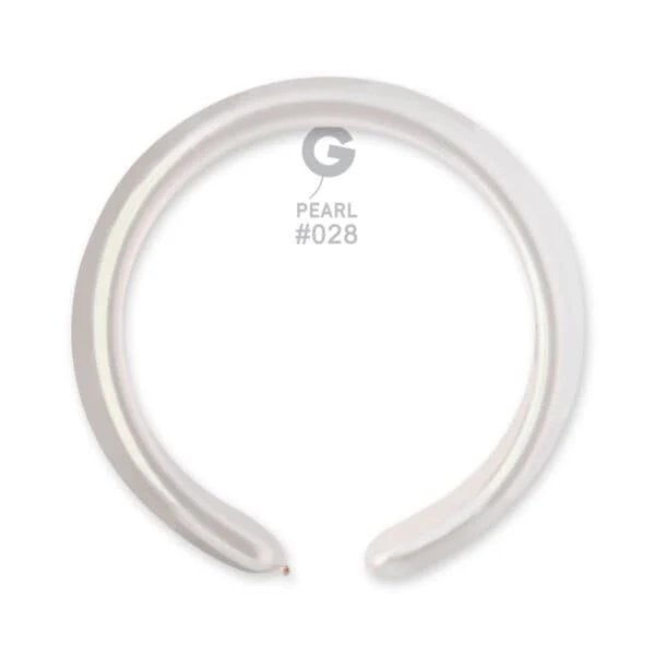 260G Gemar Latex Balloons (Bag of 50) Metallic Modelling/Twisting Pearl