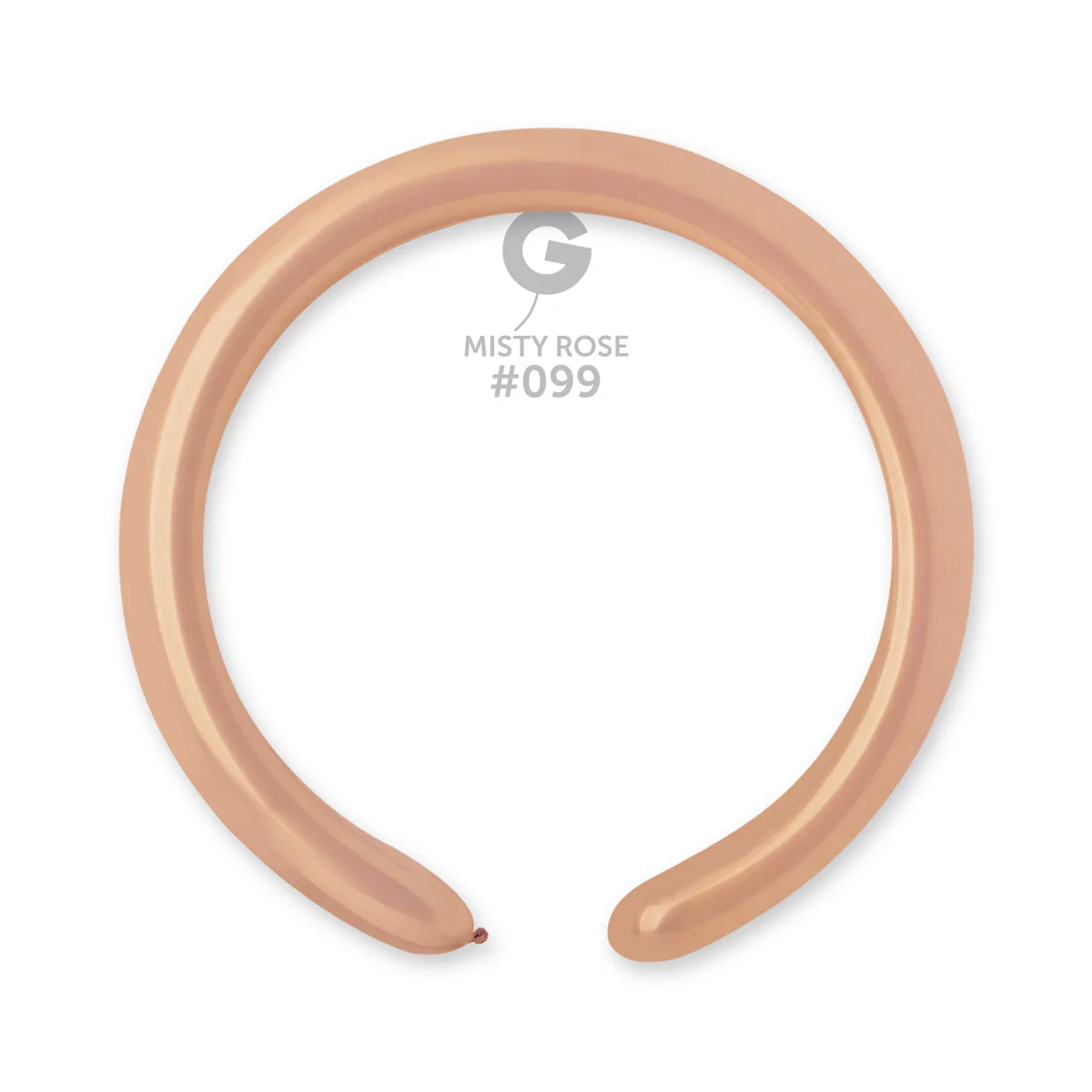 260G Gemar Latex Balloons (Bag of 50) Modelling/Twisting Misty Rose