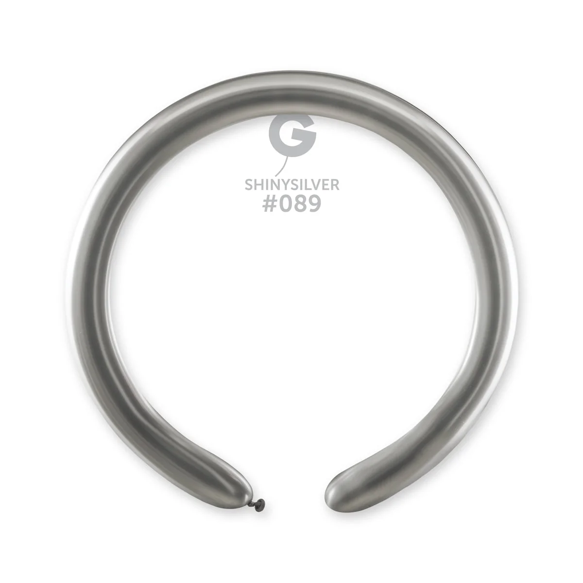 260G Gemar Latex Balloons (Bag of 50) Shiny Silver Twisting/Modelling*