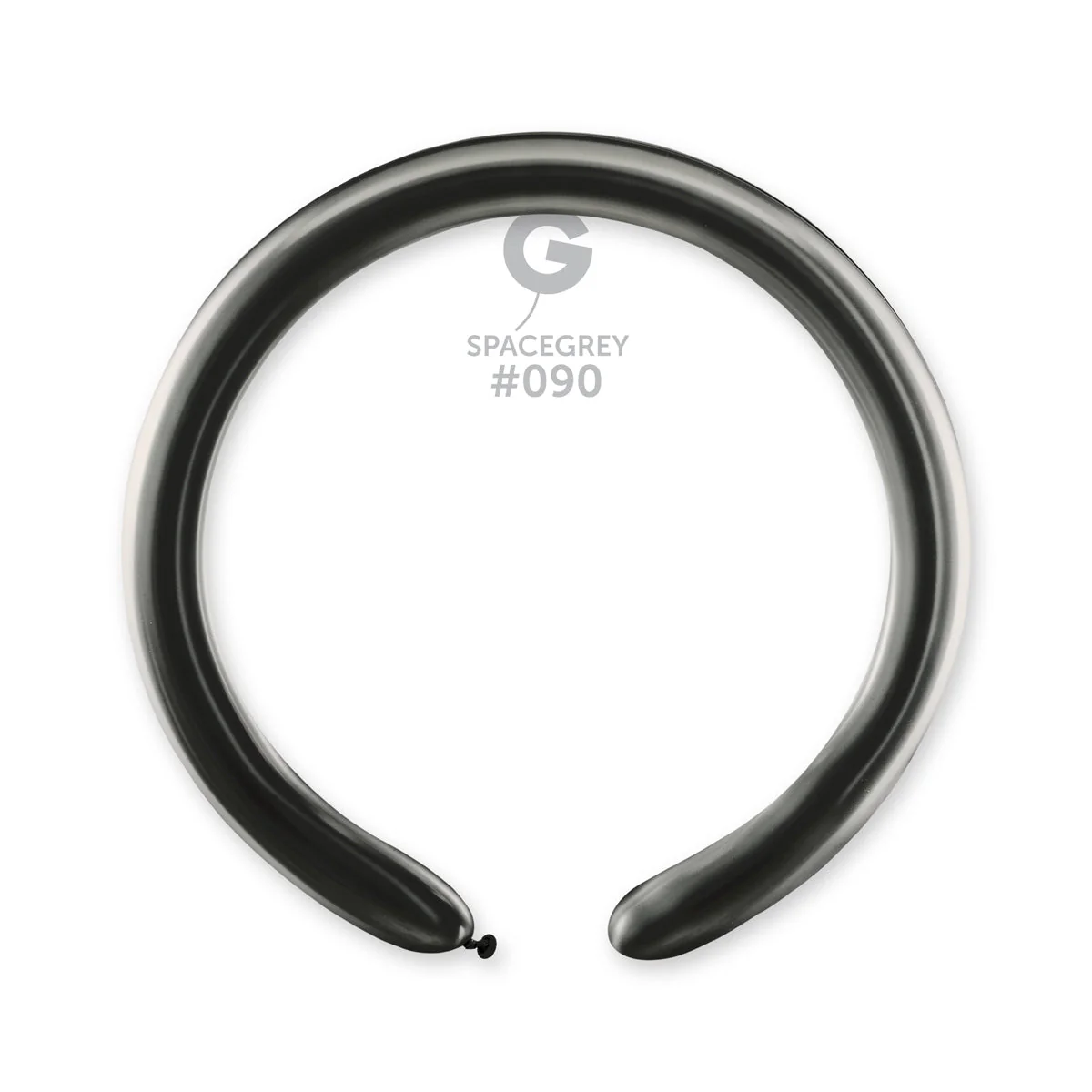 260G Gemar Latex Balloons (Bag of 50) Shiny Space Grey Twisting/Modelling