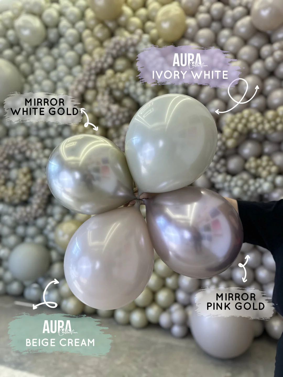260K Kalisan Brand Twisting Latex Balloons Aura Ice Blue (50 Per Bag) Nozzle Up - Image 14