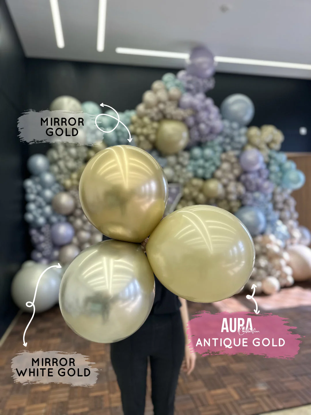 260K Kalisan Brand Twisting Latex Balloons Aura Ivory White (50 Per Bag) Nozzle Up - Image 13