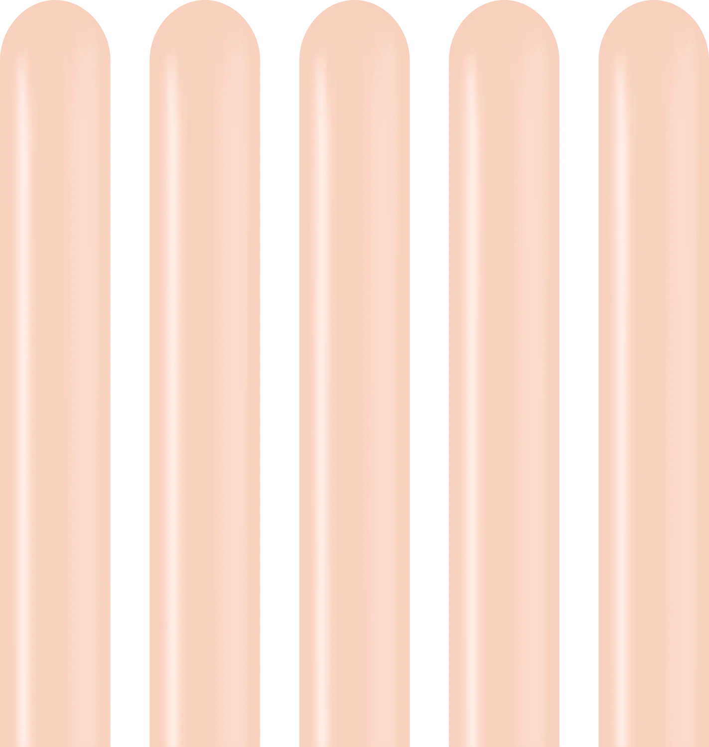260K Kalisan Twisting Latex Balloons Pastel Matte Macaron Salmon (50 Per Bag) - Image 3