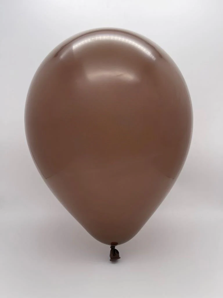 260K Kalisan Twisting Latex Balloons Standard Chocolate Brown (50 Per Bag) - Image 2