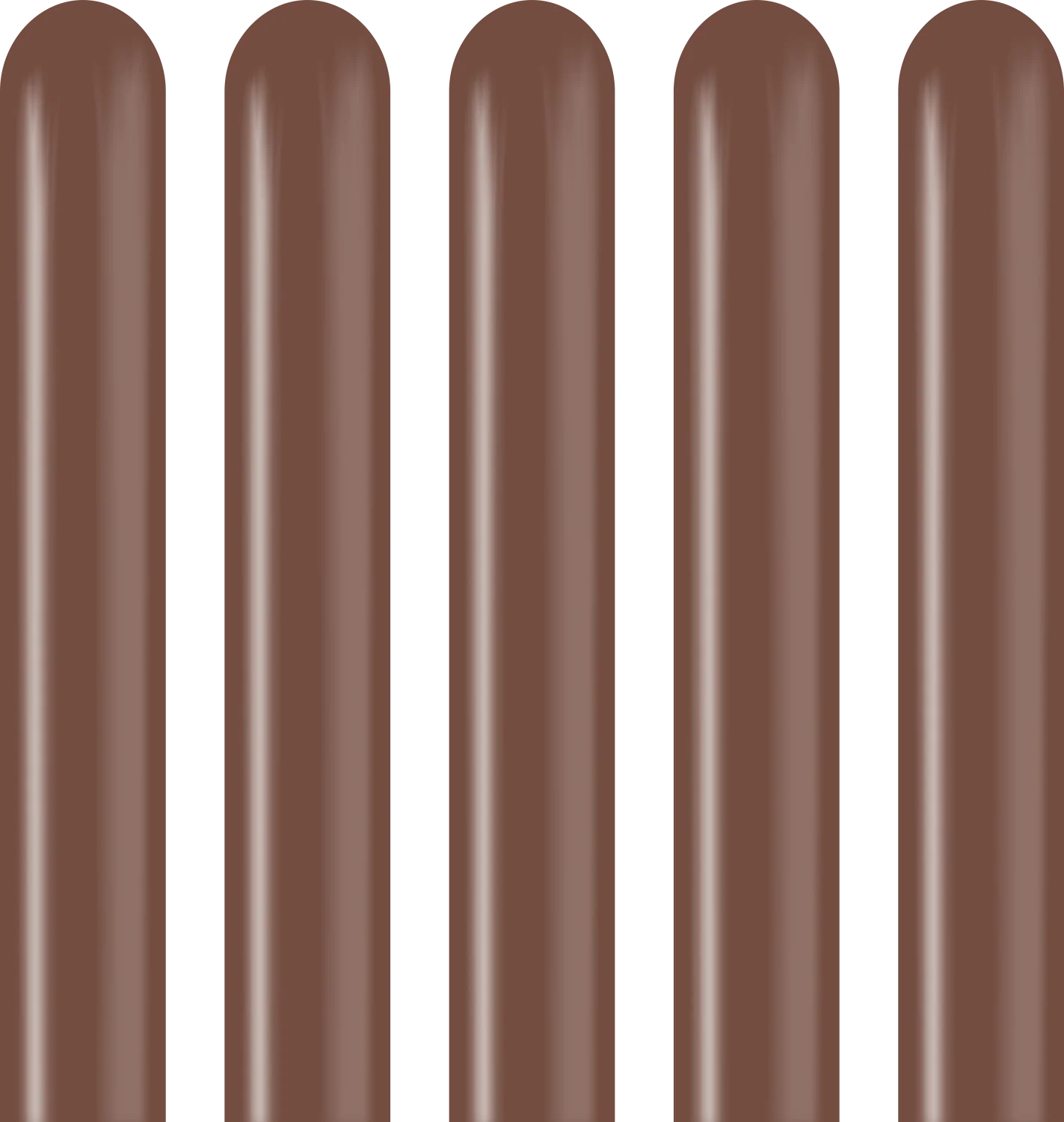 260K Kalisan Twisting Latex Balloons Standard Chocolate Brown (50 Per Bag) - Image 3