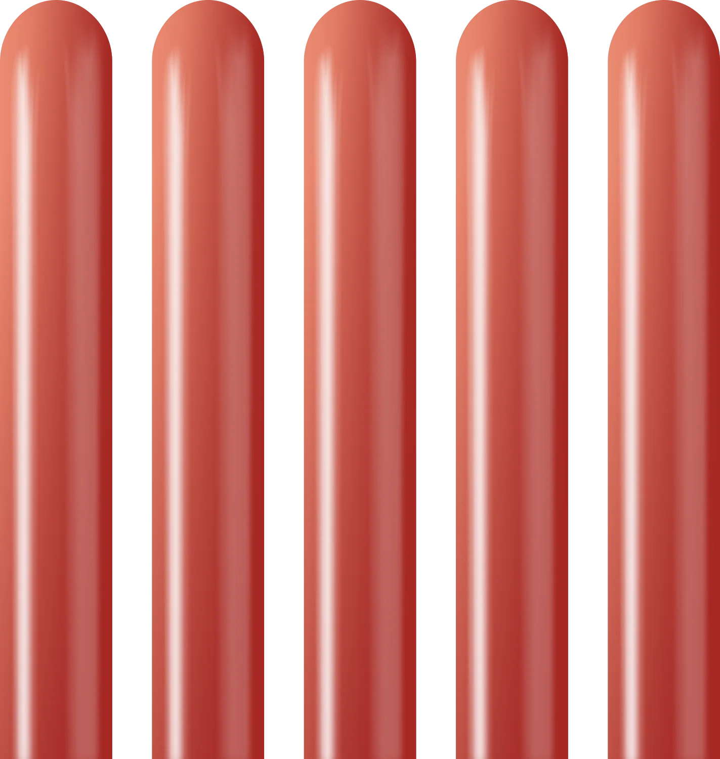 260K Nozzle Up Kalisan Twisting Latex Balloons Mirror Red (50 Per Bag) - Image 4