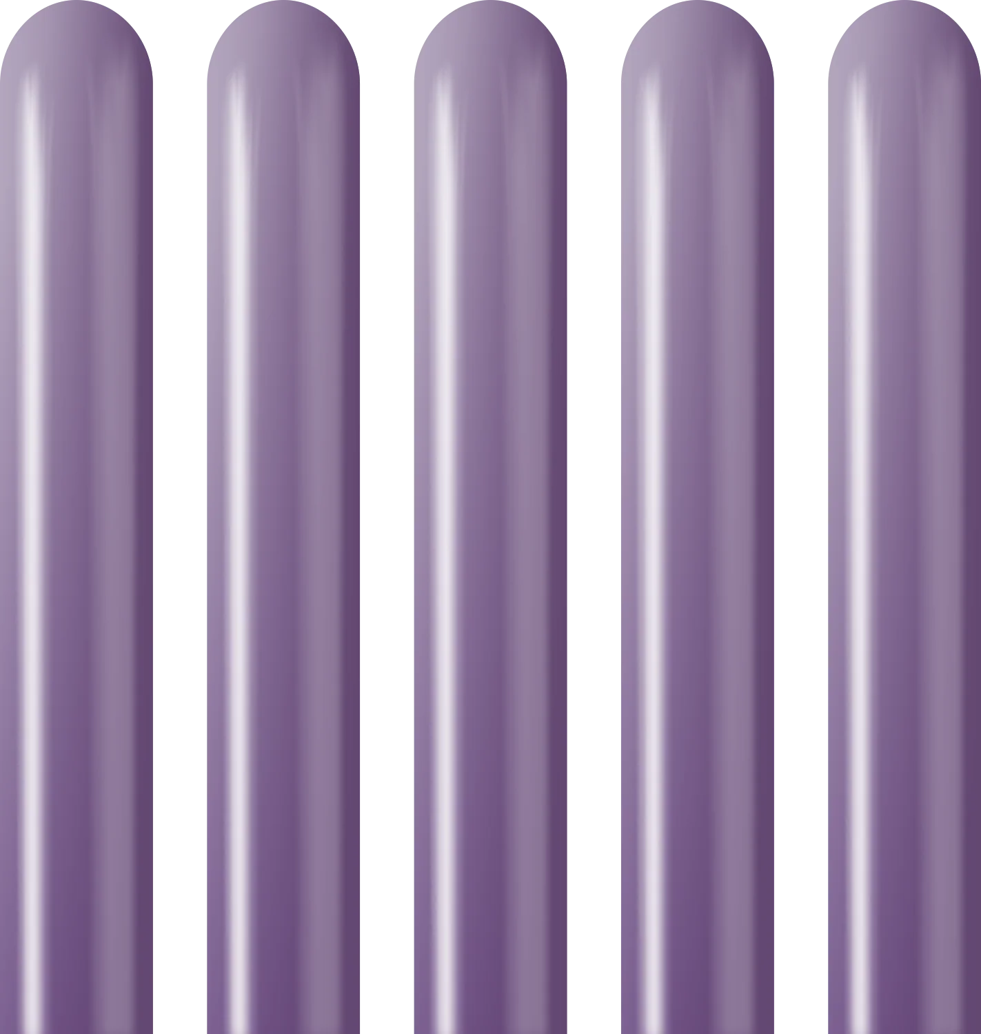 260K Nozzle Up Kalisan Twisting Latex Balloons Mirror Violet (50 Per Bag) - Image 4