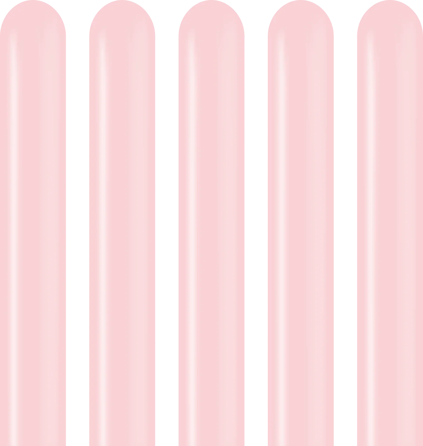 260K Nozzle Up Kalisan Twisting Latex Balloons Pastel Matte Macaron Pink (50 Per Bag) - Image 4