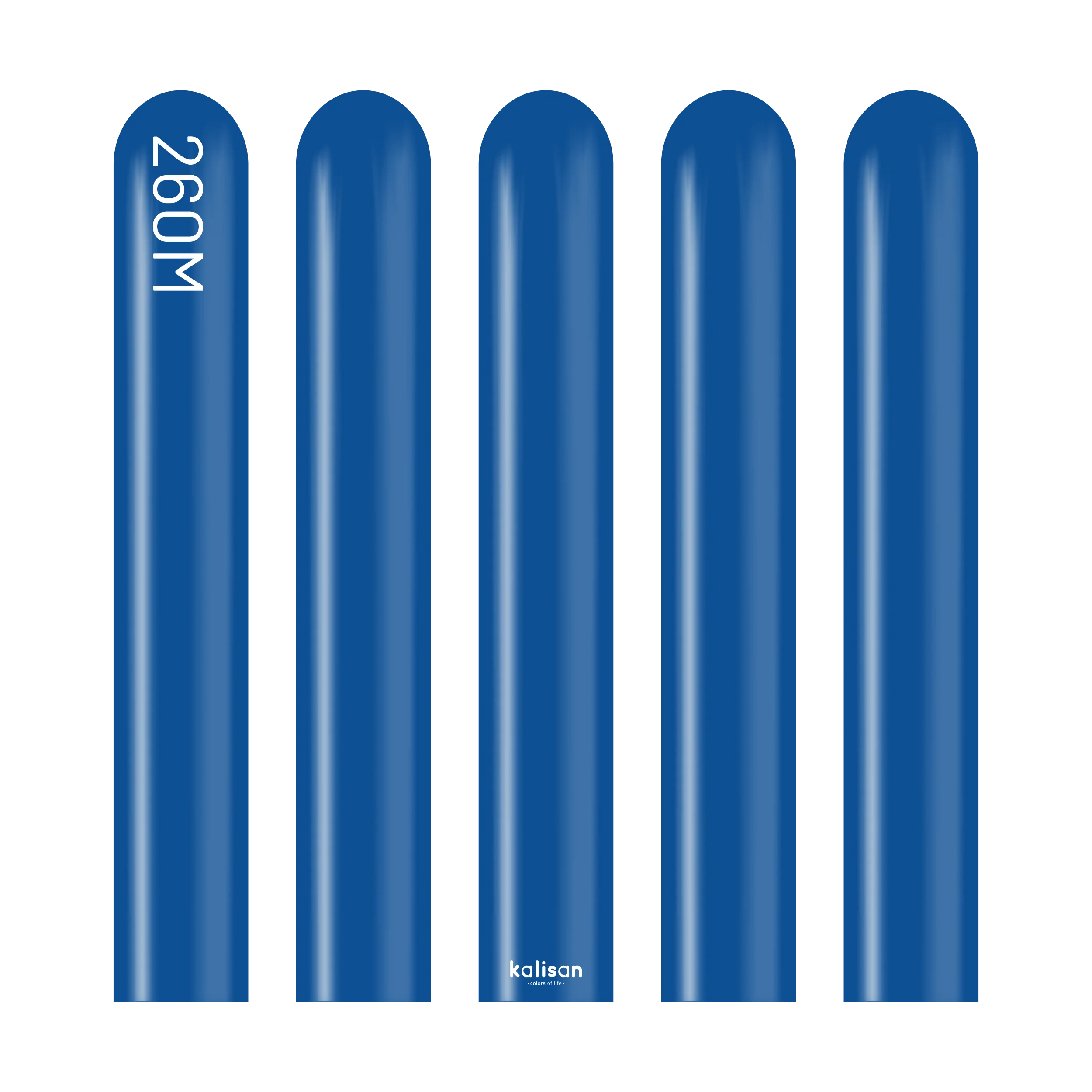 260K Nozzle Up Kalisan Twisting Latex Balloons Standard Dark Blue (50 Per Bag) - Image 3