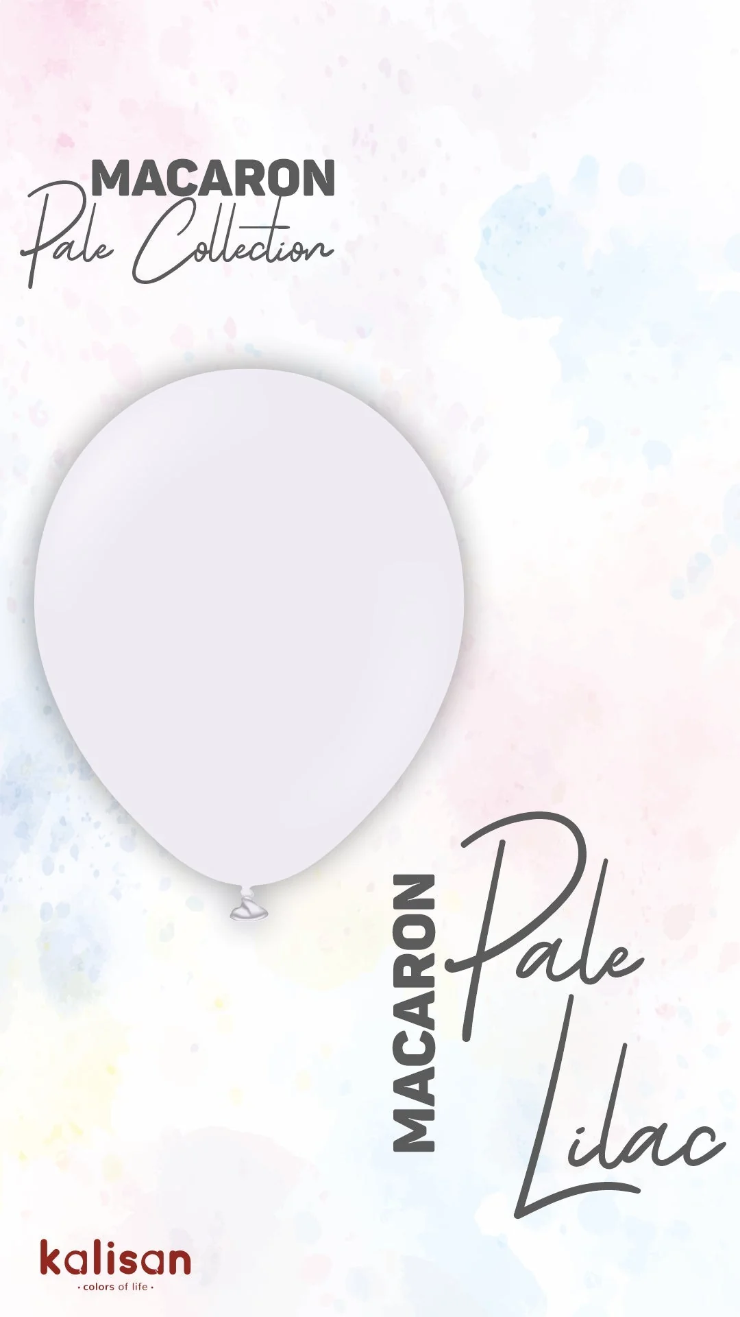 260K Nozzle Up Kalisan Twisting Latex Balloons Standard Macaron Pale Lilac (50 Per Bag) - Image 6