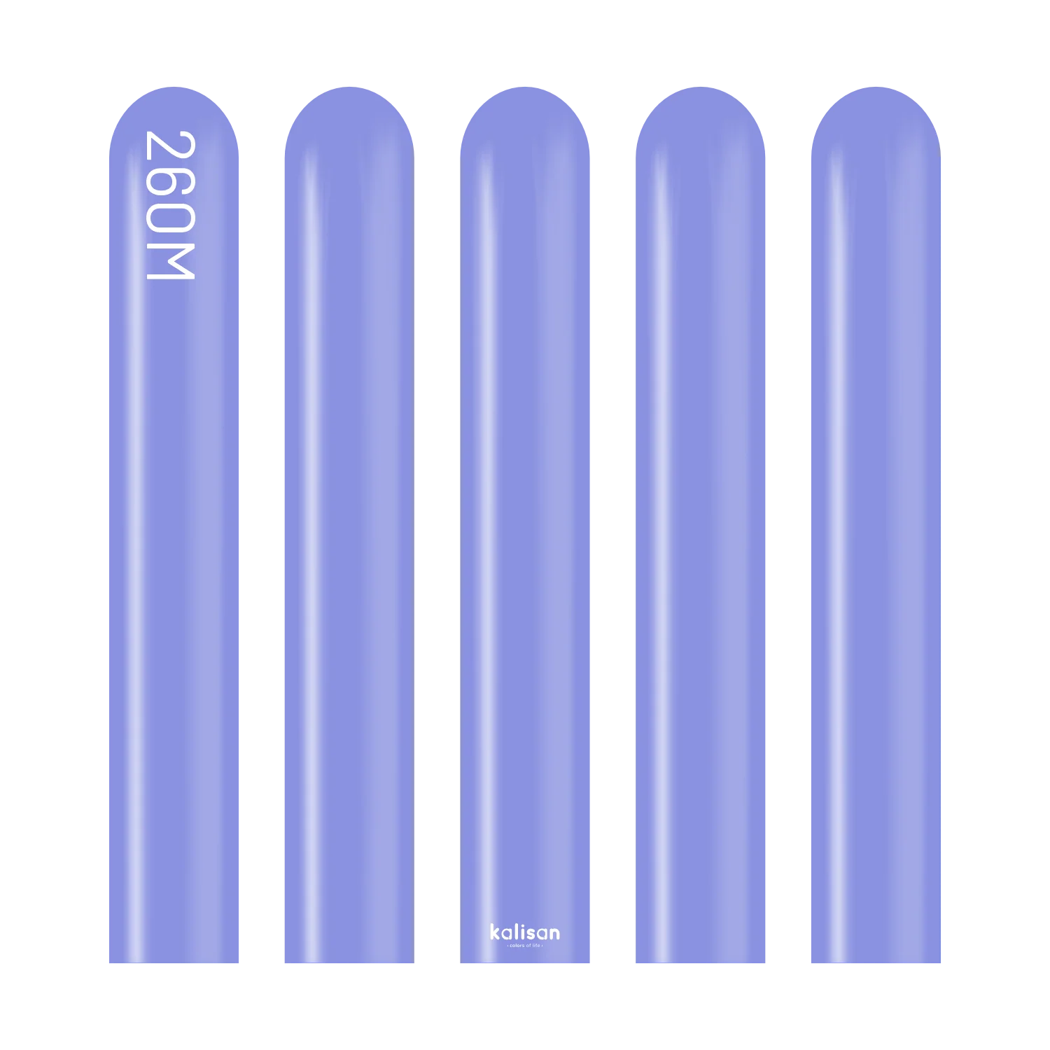 260K Nozzle Up Kalisan Twisting Latex Balloons Standard Periwinkle (50 Per Bag)