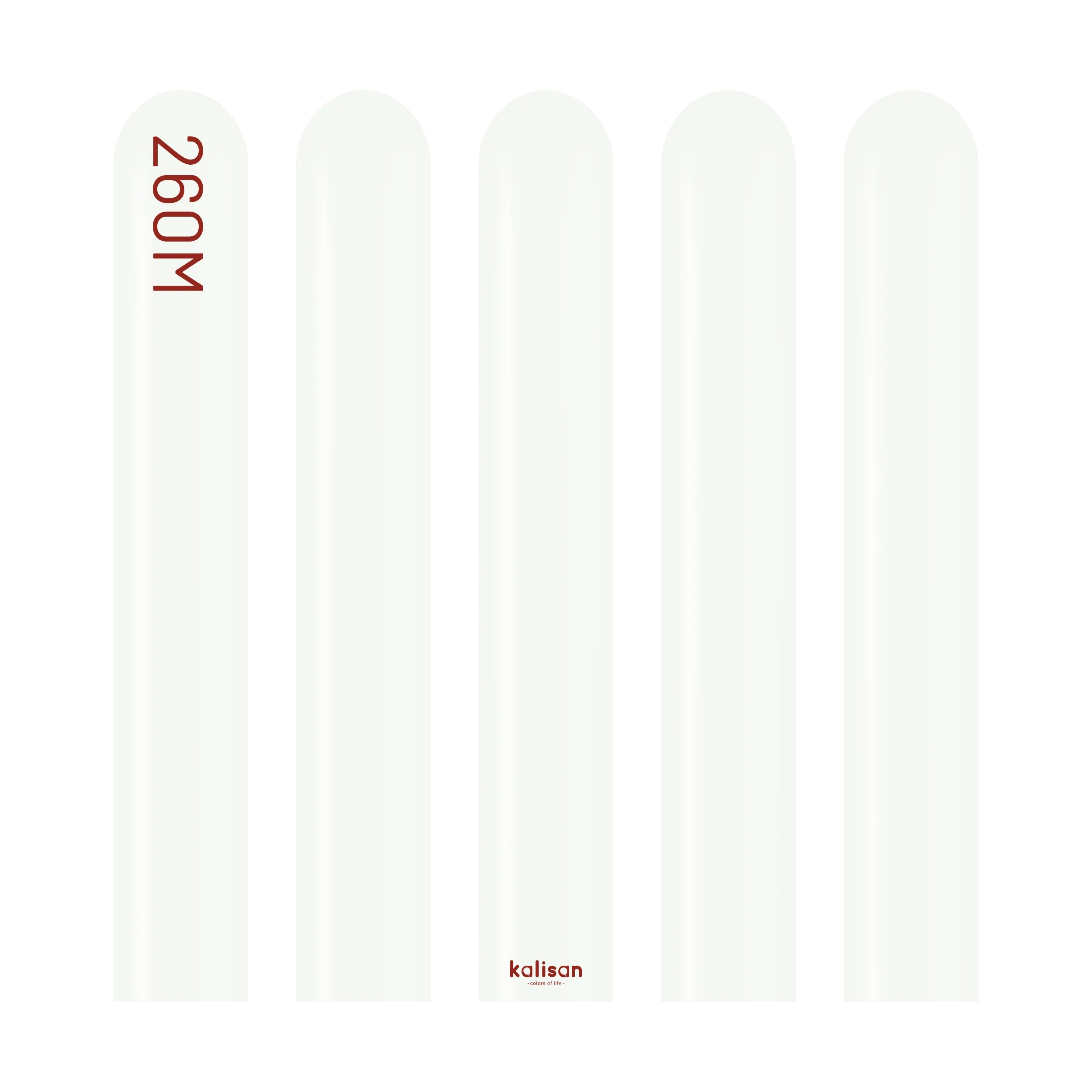 260K Nozzle Up Kalisan Twisting Latex Balloons Standard White (50 Per Bag) - Image 3
