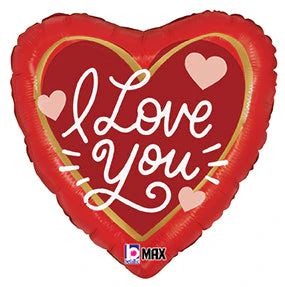 18" Max Float Heart Balloon Love Messages Foil Balloon