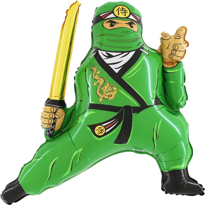 27" Green Ninja Jumbo Balloon